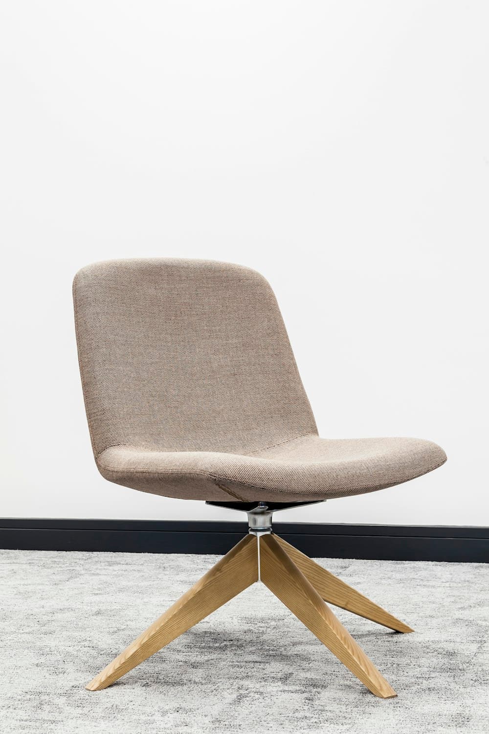 Modern ergonomic office chair in a bright home workspace