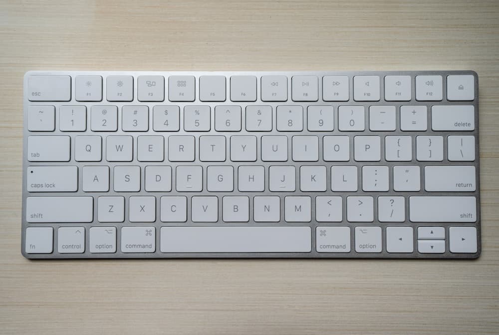 Compact mechanical keyboard on a desk mat